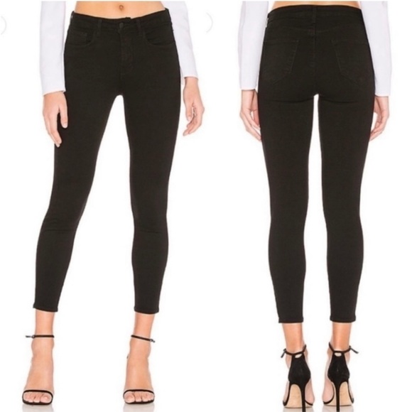 L'AGENCE Noir Margot High Rise Skinny Jean Size 27 - Picture 1 of 12